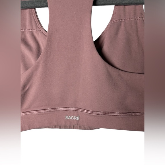 SACRÉ Women’s Sports Bra Size S Mauve Brown Racerback High Support Activewear - Picture 7 of 7